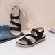 thumbnail image 4 of Sandalias de tacón plano para mujer, zapatos cómodos para caminar de verano, sandalias femeninas al aire libre, 4 of 9