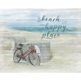 thumbnail image 2 of Manning, Ruane 24x20 White Modern Wood Framed Museum Art Print Titled - Beach Happy Place, 2 of 4