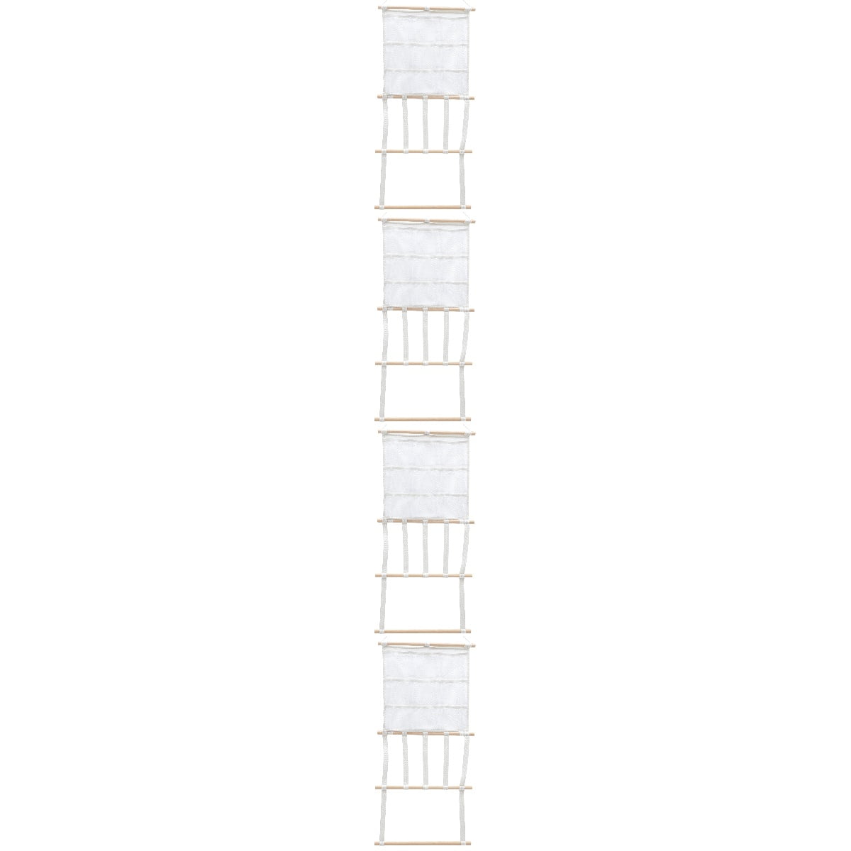 NUOLUX  White Fabric Hair Accessories Bag for Organizing Clips and Bands