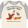 thumbnail image 4 of Inktastic Laissez les bon temps rouler Mardi Gras Partying Seafood Boys or Girls Long Sleeve Baby Bodysuit, 4 of 5