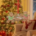 thumbnail image 3 of ViciArt Gingerbread Ornament – Table Tennis with Holiday Cookies, Christmas Tree Decor, 3 of 4