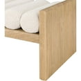 thumbnail image 4 of Meridian Furniture Waverly Cream Boucle Fabric Bench, 4 of 8