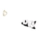 thumbnail image 5 of Estatua abstracta de resina, decoración del hogar, escultura de pareja, arte abstracto moderno, figura, reloj de pared, panda, decoración del hogar, r, 5 of 8