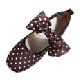 thumbnail image 3 of YHAJDS Loafer Shoes for Women Print Polka Dot Bowknot Slip On Casual Daily Walking Flats, 3 of 10