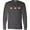 Charcoal Grey, variant on Inktastic Sock Monkey Heart Border Long Sleeve T-Shirt