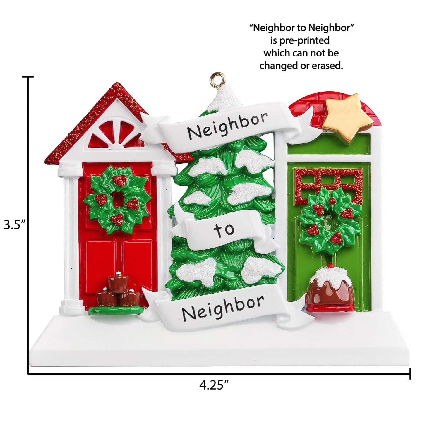 Personalized First Christmas as Neighbor Christmas Ornaments 2023 New  Neighbor Ornament Family 1st Xmas Decoration Gifts for Women Men Holiday