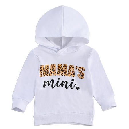 

Bagilaanoe Toddler Baby Girl Boy Casual Sweatshirt Long Sleeve Letters Print Hooded Pullover 6M 12M 18M 24M 3T 4T 5T 6T Kids Loose Tee Tops