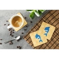 thumbnail image 3 of Shark on Beige Nautical Foam Coaster Set of 4, 3 of 3