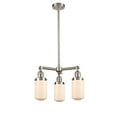 thumbnail image 4 of Innovations Lighting 207 Dover Dover 3 Light 17" Wide Chandelier - Nickel, 4 of 7