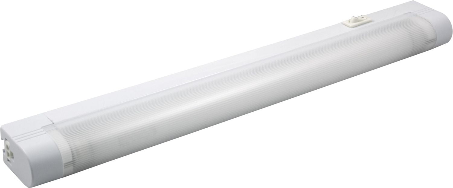 GE Slimline 14in. Fluorescent Light Fixture, Plug-in, 5ft. Power Cord, F8T5 Bulb, Warm White, 10168