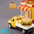thumbnail image 6 of Fasiaou Burger-Themed Toy Car Model with Realistic Design for Children's Play and Gift Giving,Yellow, 6 of 6