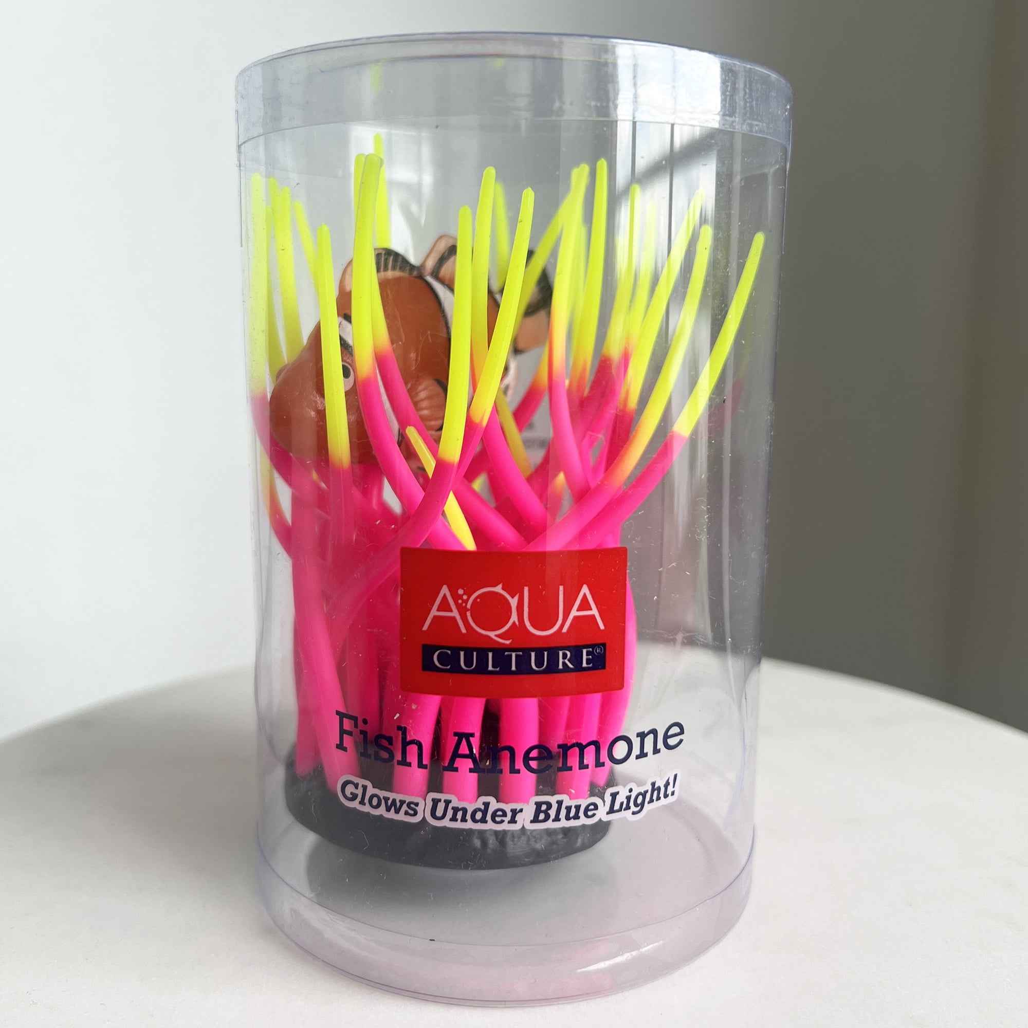 Sporn Fish Anemone Aquarium Ornament, Multi-Color Silicone Material