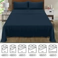 thumbnail image 5 of BELIZZI HOME Twin Sheet Set - Double Brushed Microfiber Twin Bedding Set, 3 Piece Deep Pocket Twin Sheet - Ultra Soft, Easy-Fit, Wrinkle Free, Quick Dry, Easy Care Twin Sheets - Mineral Blue, 5 of 5