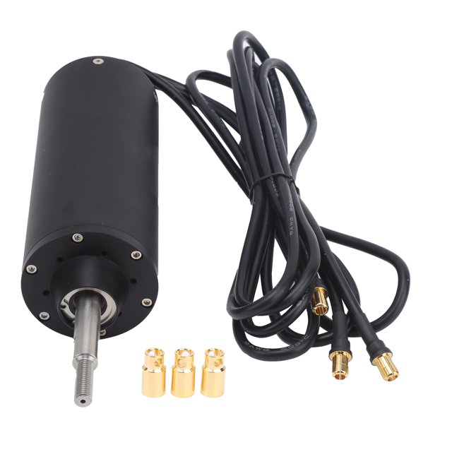 Motor anfibio sin sensor sin escobillas impermeable con conector miniatura DC58V 6000W120KV