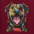 thumbnail image 2 of My Favorite Breed is The One In Need | Colorful Labrador Dog | Dean Russo Art Animal Lover Womens T-Shirt, Maroon, M, 2 of 5