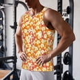 thumbnail image 5 of Gukieu Orchids Flowers Print Men's Quick Dry Fitness Vest, Round Neck Sleeveless Fitness Bodybuilding Top-4X-Large, 5 of 7