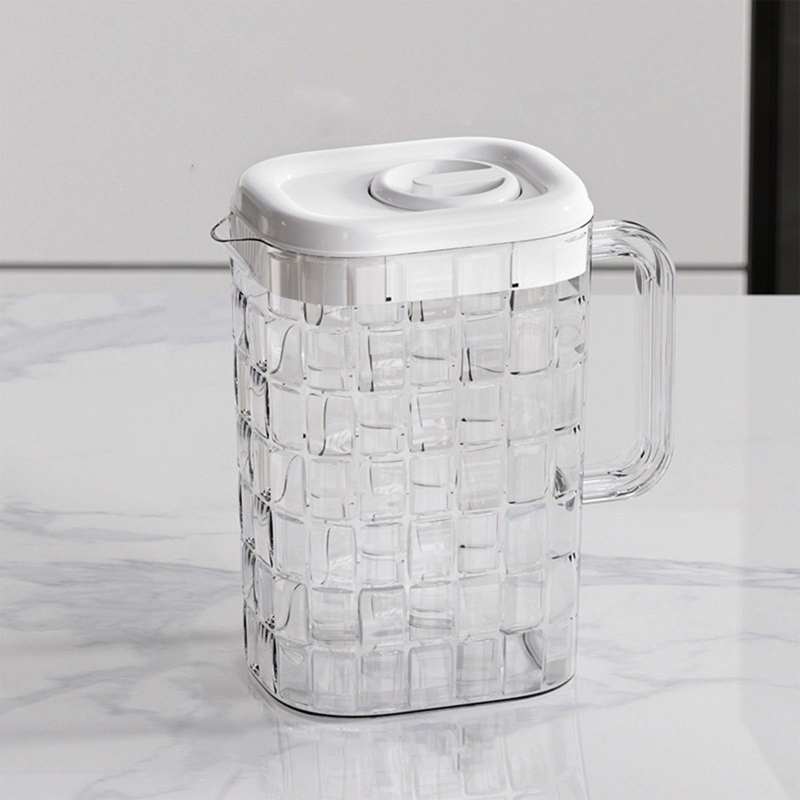 Harliver Plastic Pitchers, Clear Plastic Pitcher with Removable Lid ...