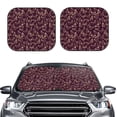 thumbnail image 2 of Honeii Beautiful Purple Butterflies Print Foldable Car Sun Shade for Windshield, 2-Piece UV Protection Shade, Protects Car Interior, Ideal for Cars, Trucks, SUVs-Medium, 2 of 6