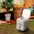 thumbnail image 2 of Outsunny 5.3 Gallon Portable Camping Toilet for Adults with Level Indicator, 2 of 10