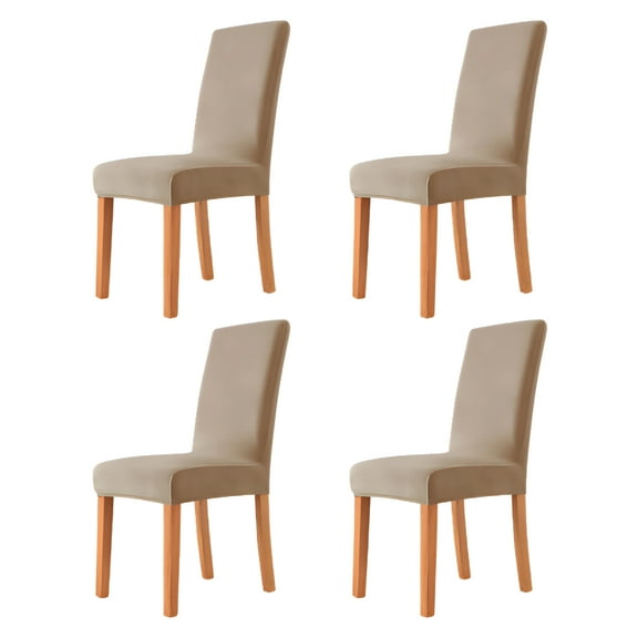 AUQ 1/2/4/6PCS Velvet Fabric Chair Cover Super Soft Chair Covers For Dining Room Luxurious Office Seat Cases Stretch For Banquet