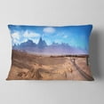 thumbnail image 2 of Designart San Pedro de Atacama Chile Panorama - Cityscape Throw Pillow - 12x20, 2 of 5