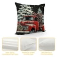 thumbnail image 4 of SHANXI  Christmas Pillow Covers, Polka Dots Bowknot Tree Truck Snowman Noel Decorations Holiday Farmhouse Merry Xmas Winter Throw Pillow Cases Decor for Sofa Couch 12x12in, 4 of 5