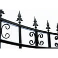 thumbnail image 3 of ALEKO SET12X4STPS St. Louis Iron Wrought Single Driveway Combo Gate 12' & Pedestrian Gate - Black, 3 of 10