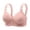 Pink, variant on Bras for Women Leaf Lace Full Figure Bra With Adjustable Wide Straps Removable Pads Wirefree Support