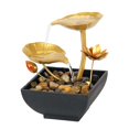 thumbnail image 4 of Tabletop Water Fountain Cascading for Office Home Decoration Ornament   Leaf, 4 of 9