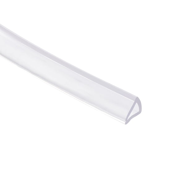 Uxcell Fits 3-5mm Edge 1Meter/3.28Ft Length 0.28" Height Trim U-Seal Transparent