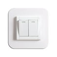 thumbnail image 1 of Switch Sticker Transparent White Creativity Protective Case Three-dimensional Simple Socket Decoration Wall Frame Transparent 8.6cm*8.6cm Single Opening, 1 of 8