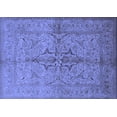 thumbnail image 1 of Ahgly Company Machine Washable Indoor Rectangle Oriental Blue Traditional Area Rugs, 2' x 3', 1 of 4