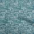 thumbnail image 1 of oneOone Cotton Cambric Dark Teal Blue Fabric Writing Text Sewing Craft Projects Fabric Prints By Yard 56 Inch Wide, 1 of 4