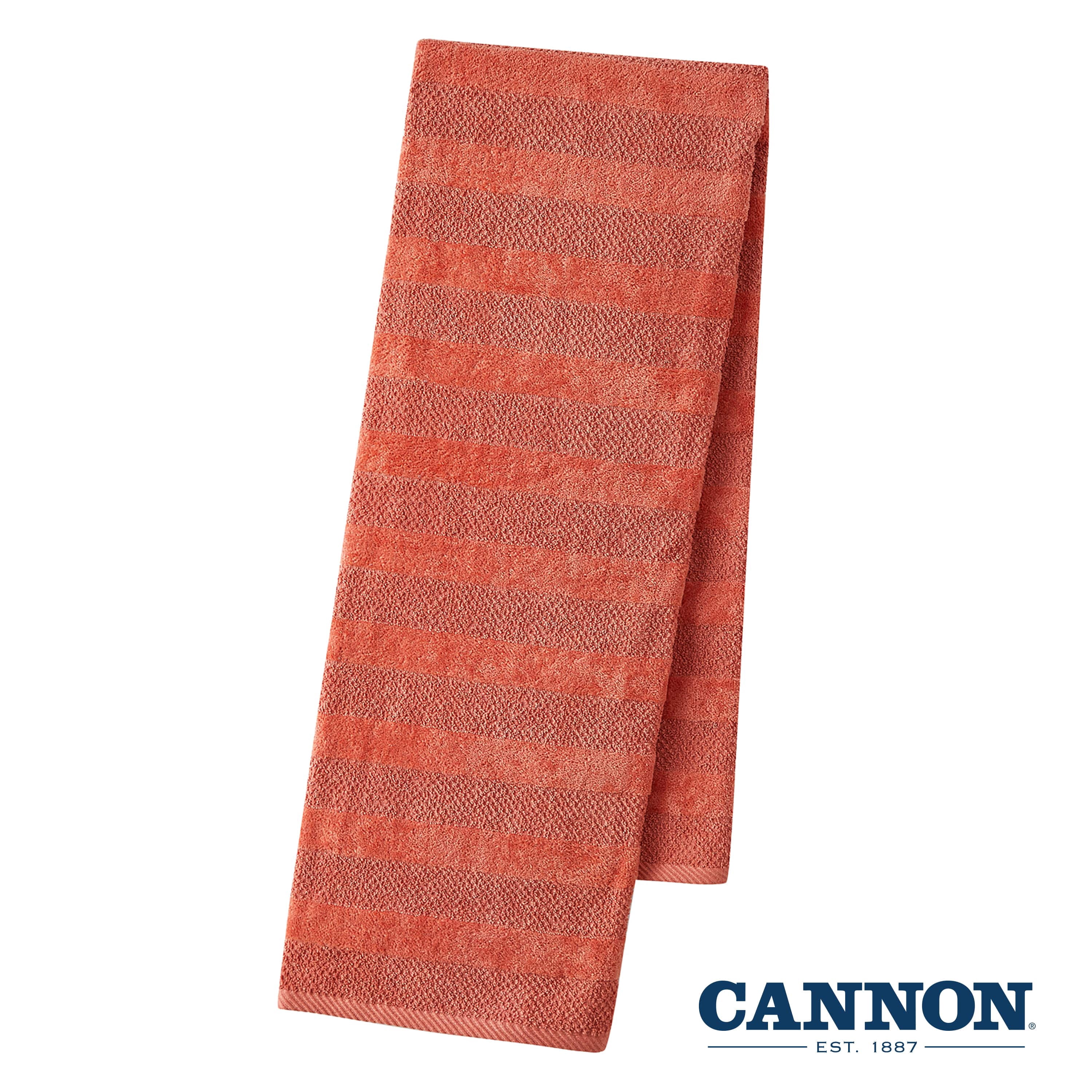 Cannon Shear Bliss Quick Dry 100% Cotton 6-Piece Towel Set for Adults (Coral)