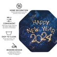 thumbnail image 3 of Naloa Beautiful New Year 2024 Leather Coasters for Drinks, Durable Drink Coasters 4 Set for Tabletop Protection, Luxurious Home Décor and Housewarming Gift ( {designName})Octagon, 3 of 6