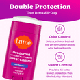 thumbnail image 3 of Lume Deodorant Plus Sweat Control -  Smooth Solid Stick - Clinical Strength Antiperspirant - Soft Powder - 2.6oz, 3 of 9