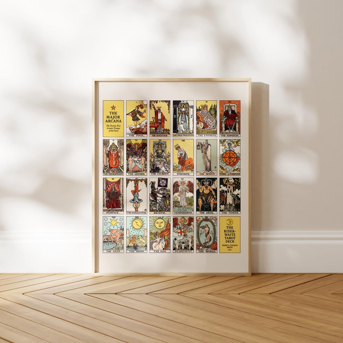 Rider Waite Tarot Major Arcana Wall Art Print Spiritual Decor Unframed Paper Print
