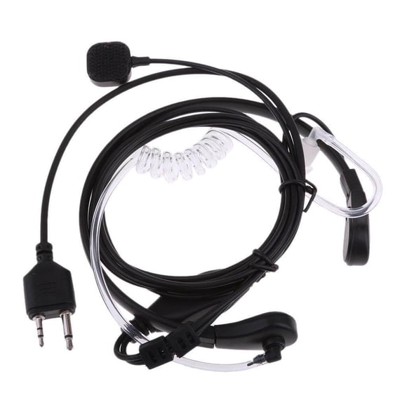 pitrice 2Pin Throat Vibration Mic Headset Air Tube Earpiece headset for Midland G6/9