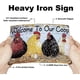 thumbnail image 3 of Letreros de hojalata de gallinero, letreros de hojalata vintage de metal, letrero de bienvenida a nuestro gallinero, póster, arte de pared, placa decorativa vintage de metal, 3 of 7