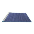 thumbnail image 2 of Ahgly Company Machine Washable Indoor Round Abstract Blue Contemporary Area Rugs, 8' Round, 2 of 4