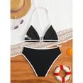 thumbnail image 6 of Girls Swimsuits Girls Two Piece Swimsuits Set Backless Halter Bikini with Adjustable Strap Quick Dry Swim Suits for Girls Size 13-17 Years, 6 of 8