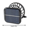 thumbnail image 3 of USB Fans Rechargeable and Solar-Powered Fan with Replaceable Hat 800mAh Battery Type C Compatible 3 Speed Settings for Versatile Outdoor Use, 3 of 8