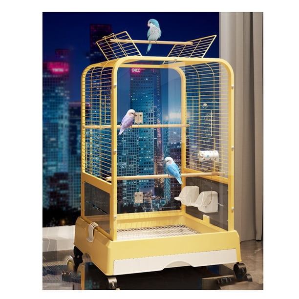 Jaula de pájaros de lujo for loros, nuevo tipo completo de pajarera y nido
