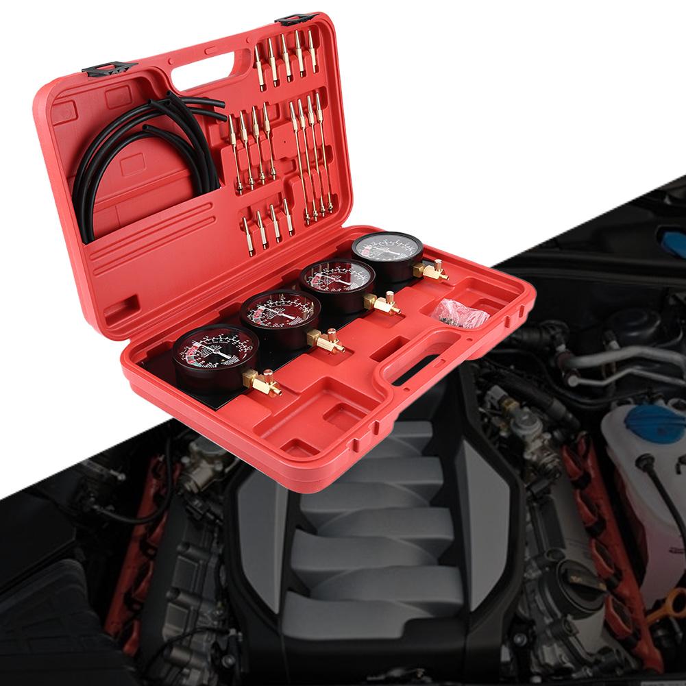 EECOO 4Pcs Motorcycle Fuel Vacuum Carburetor Carb Synchronizer Tool