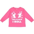 thumbnail image 3 of Inktastic How I Roll Bowling Boys or Girls Long Sleeve Toddler T-Shirt, 3 of 5