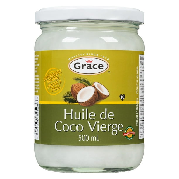 Huile vierge de noix de coco Grace 500 ml