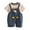 White, variant on Hienoo Toddler Boys Casual Outfits Short Sleeve T-Shirt with Denim Overalls, Sizes 3-4T