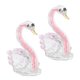 thumbnail image 1 of unbranded 2Ud Pareja De De Cristal Rosa Decorativos Para Hogar Oficina Y Eventos, 1 of 6