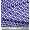 thumbnail image 2 of Soimoi Georgette Viscose Fabric Diagonal Stripe Printed Fabric 1 Yard 42 Inch Wide, 2 of 5