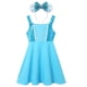 thumbnail image 1 of Disney Frozen Elsa Anna vestido niñas Cosplay princesa Jasmine Rapunzel sirena Ariel Cenicienta disfraz chico verano Casual ropa 6T (etiqueta 130) Gao Jinjia LED, 1 of 2